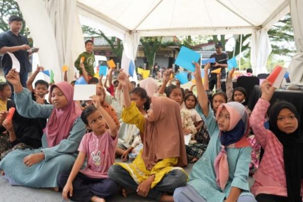 Hadirkan Tawa di Tengah Duka dari Posko Trauma Healing PTPN Group