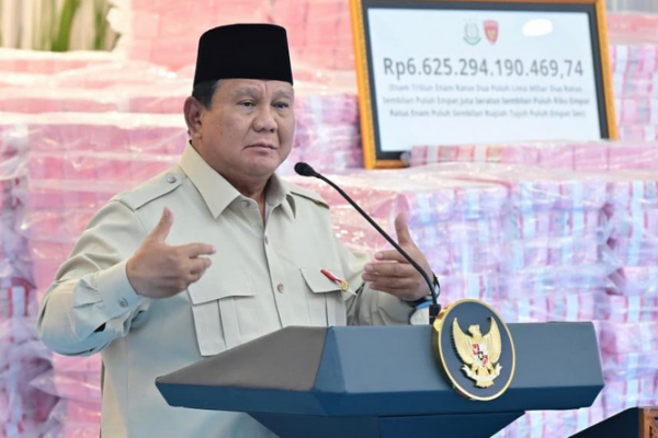 Prabowo Sebut Penyelamatan Uang Negara Rp6,6 Triliun Baru Permulaan