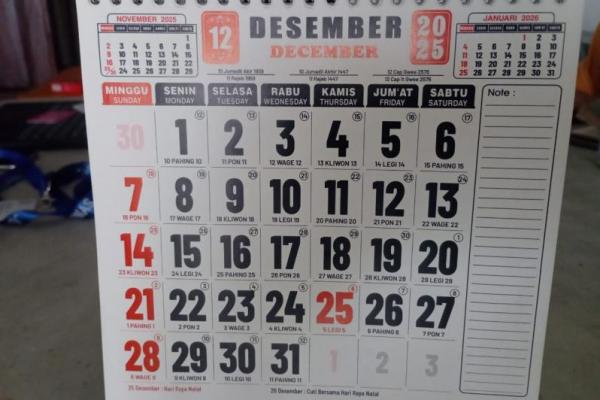 25 Desember 2025 Libur Natal, Ini Jadwal Long Weekend dan Aturan WFA