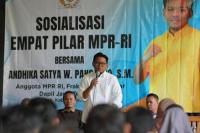 Sosialisasi 4 Pilar, Andhika Ajak Anak Muda Kuatkan Bhineka Tunggal Ika