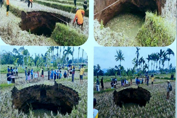 Geologi ESDM Jelaskan Fenomena Sinkhole Pascabencana di Sumatera Barat