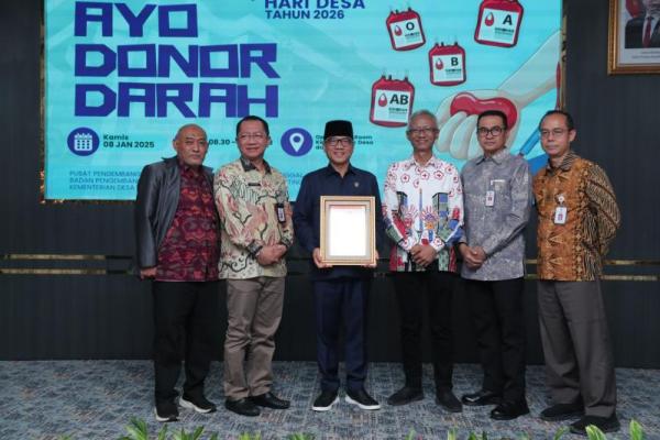 Mendes Yandri Gagas Donor Darah dari Desa untuk Indonesia