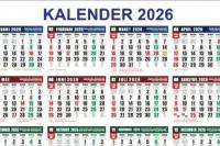 Ilustrasi - kalender 2026 (Foto: pikiran rakyat)