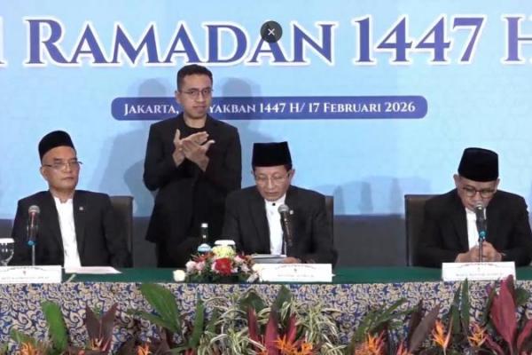 1 Ramadan 1447 H Jatuh pada 19 Februari, Menag: Hilal Belum Terlihat
