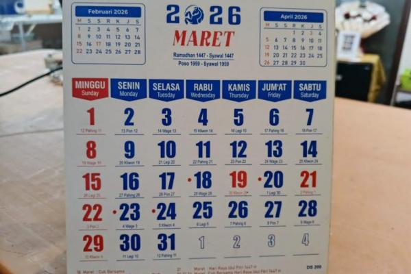 1 Maret 2026: Cek Peringatan Hari Ini