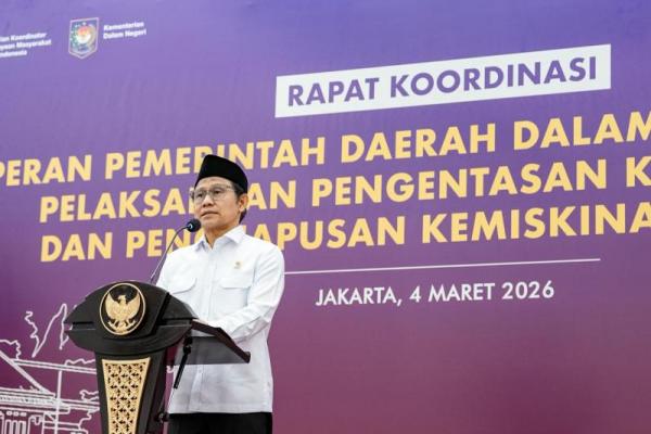 Menko PM Tekankan Pemda Motor Penggerak Penghapusan Kemiskinan Ekstrem