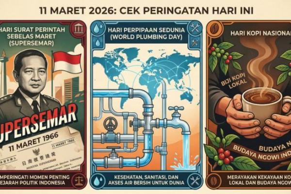 11 Maret 2026, Cek Daftar Peringatan Hari Ini