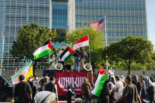 Hari Al-Quds Internasional, Ribuan Massa Geruduk Kedubes AS