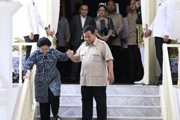 Prabowo Terima Megawati di Istana, Silaturahmi Pemimpin Bangsa Berlanjut