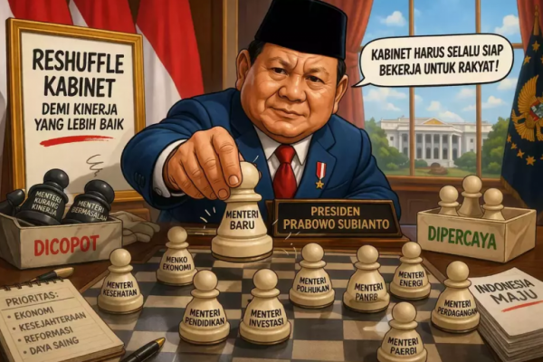 Reshuffle Lima Kali, Sinyal Tim Pemerintahan Prabowo Belum Solid