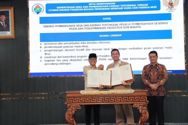 Kolaborasi Lintas Sektor, Mendes Yakin Pemerataan Ekonomi Desa Terwujud