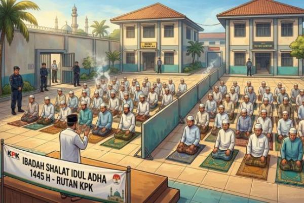 KPK Fasilitasi 52 Tahanan untuk Shalat Idul Adha dan Kunjungan Keluarga