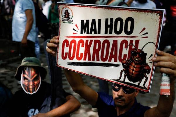 Direstui Warganet, Gerakan Pemuda "Kecoak" Gelar Demo Perdana di India