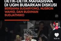 Viral! Diskusi Sudaryono-Budiman di UGM Ricuh, Teriakan `Revolusi` Menggema