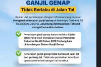 Jasa Marga Pastikan Tidak Ada Ganjil Genap di Gerbang Tol Jakarta