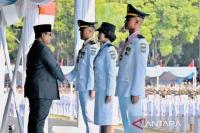 Lantik Pamong Praja Muda, Prabowo Beri Pesan untuk Tidak Sombong