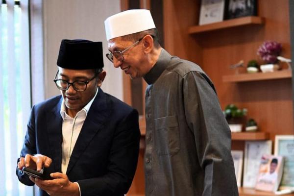Awali Safari Sulteng, Gus Salam Sowan ke Rais Syuriyah PWNU