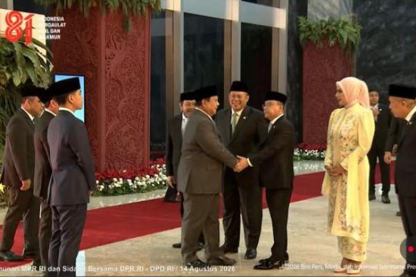 Prabowo Tiba di Kompleks Parlemen untuk Pidato Kenegaraan