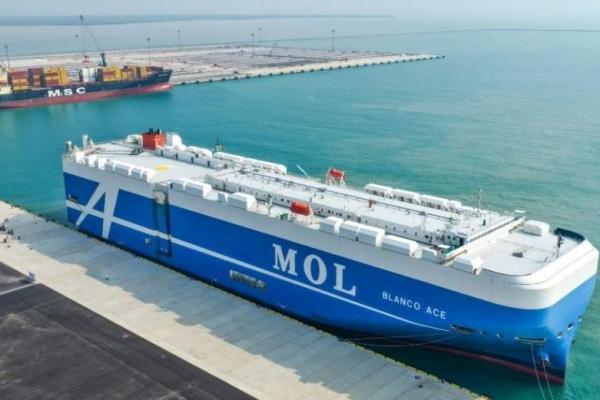 Uji Coba, MV Blanco Ace Berhasil Sandar di Dermaga Paket 5 Patimban