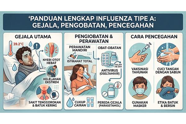 Kasus Influenza Tipe A Melonjak: Kenali Gejala, Pengobatan, dan Pencegahan