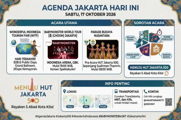 Agenda Seru di Jakarta Hari Ini: Dari Konser K-Pop hingga Pameran Budaya