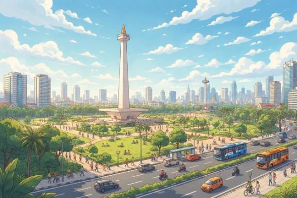 Jakarta Cerah Berawan Hari Ini, Suhu Udara Capai 36°C