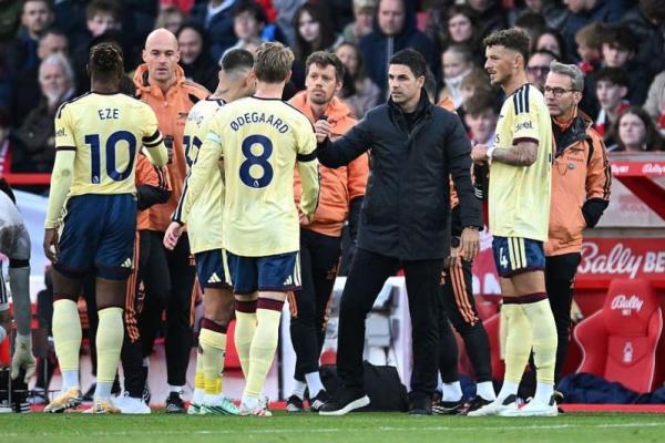 Arteta Puji Kesabaran Pemainnya usai Menang Tipis atas Nottingham Forest