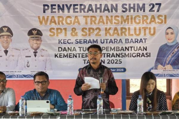 Widya Pratiwi Kawal Penerbitan 27 Sertipikat Tanah Transmigran di Maluku